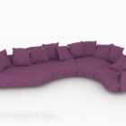 Meubles de canapé multi-places design violet
