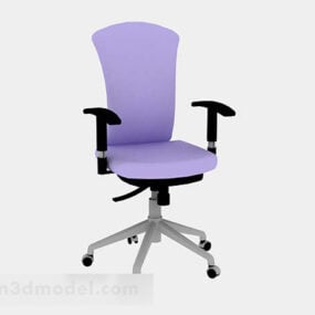 보라색 라운지 의자 3d 모델