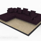 Purple Multi-seats Sofa