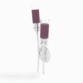 Purple Personality Wall Lamp 3d model