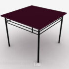 Purple Wooden Simple Dining Table