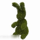3д модель парка посадки растений для моделирования кроликов