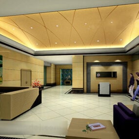 Reception Interior 3d model