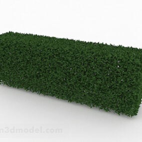 Conception rectangulaire d'herbe verte modèle 3D