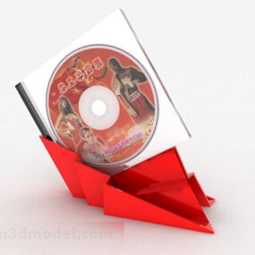 Red Dvd Disc 3d model