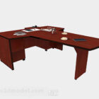 Red Brown Office Desk