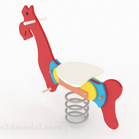 صندلی اسب گهواره ای کودکان مدل سه بعدی