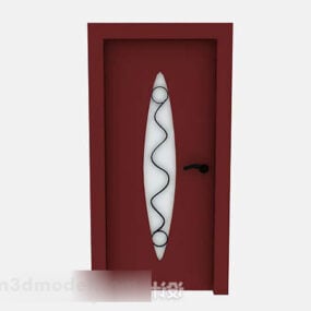 Červená barva dveří 3D model