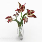 Rote Blume Hauptdekoration Vase