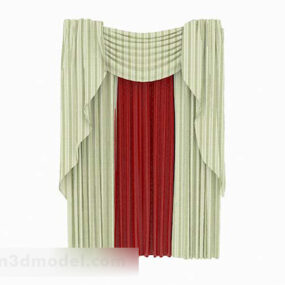 Red Green Curtain 3d model