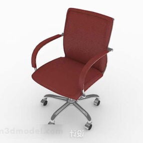 Červená špičková kancelářská židle 3D model
