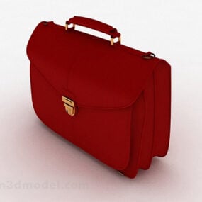 Red Leather Hbag 3d model