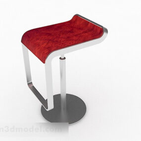 Red Bar Chair Furniture Design 3d model