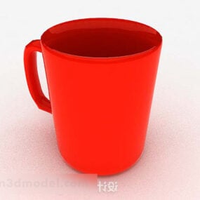 红色马克杯V1 3d模型