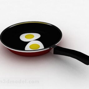 Stekt äggmat 3d-modell
