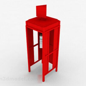 Outdoor Phone Booth 3d model