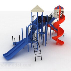놀이터 회전 슬라이드 3d 모델