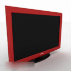 Rød Samsung-skjerm