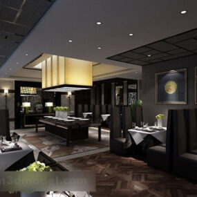 Restaurant Deck Interiør 3d-modell