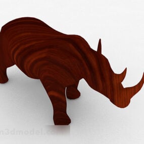 Rhino Wooden Furnishings 3d-modell