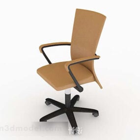 Roller Skate Simple Brown Chair 3d model