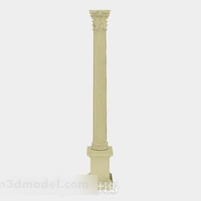 Mô hình thiết kế cột La Mã 3d