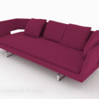 Rose Red Double Sofa