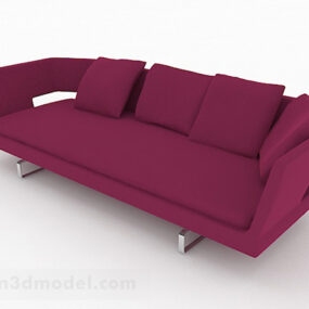 Rose Red Double Sofa 3d model