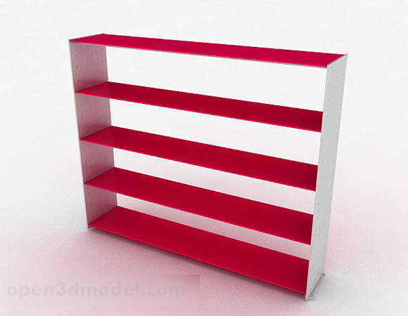 Red Multi-layer Office File Shelf