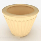 Round Ceramic Flower Bowl