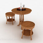 Round Small Dining Table Combination
