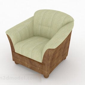 Rural Green Single Sofa 3d model