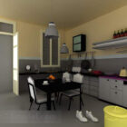 Interior de Design de móveis de cozinha de estilo rural