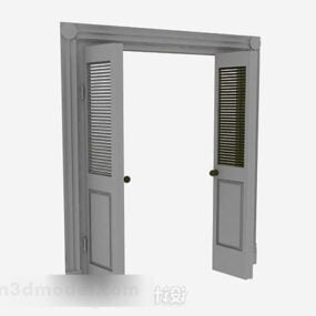 Τρισδιάστατο μοντέλο αγροτικής ξύλινης πόρτας