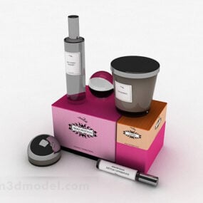 スキンケア製品のセット 3D モデル