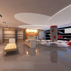 Kenkäkauppa Showroom Interior 3D-malli