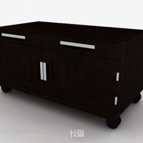 TV Locker Contemporary Design 3d-modell