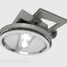 Simple Gray Ceiling Lamp 3d model
