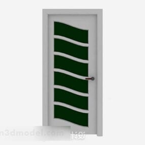 Muebles simples Puerta de casa verde modelo 3d