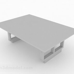 Simple Grey Coffee Table Furniture 3d model