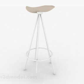 간단한 높은 의자 3d 모델