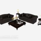 Simple Home Black Combination Sofa