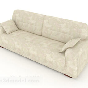 Simple Home Gray Love Sofa 3d model
