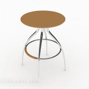 Jednoduchý 3D model domácí kulaté stoličky