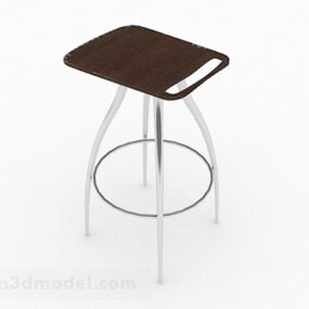 Simple Bar Chair Design 3d model