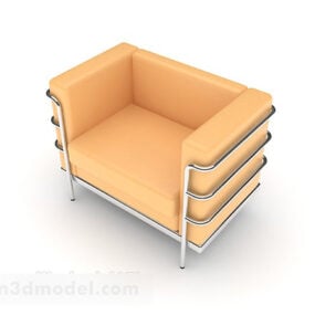 Simple Relax Orange Chair 3d model