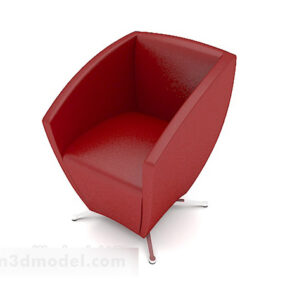 Enkel Relax Red Chair 3d-modell
