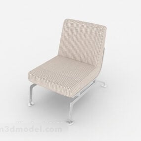 Model 3d Kerusi Lounge Coklat Muda yang ringkas
