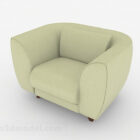Enkel lysegrøn enkelt sofa