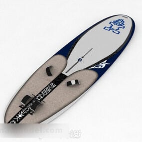 Tabla de surf larga simple modelo 3d